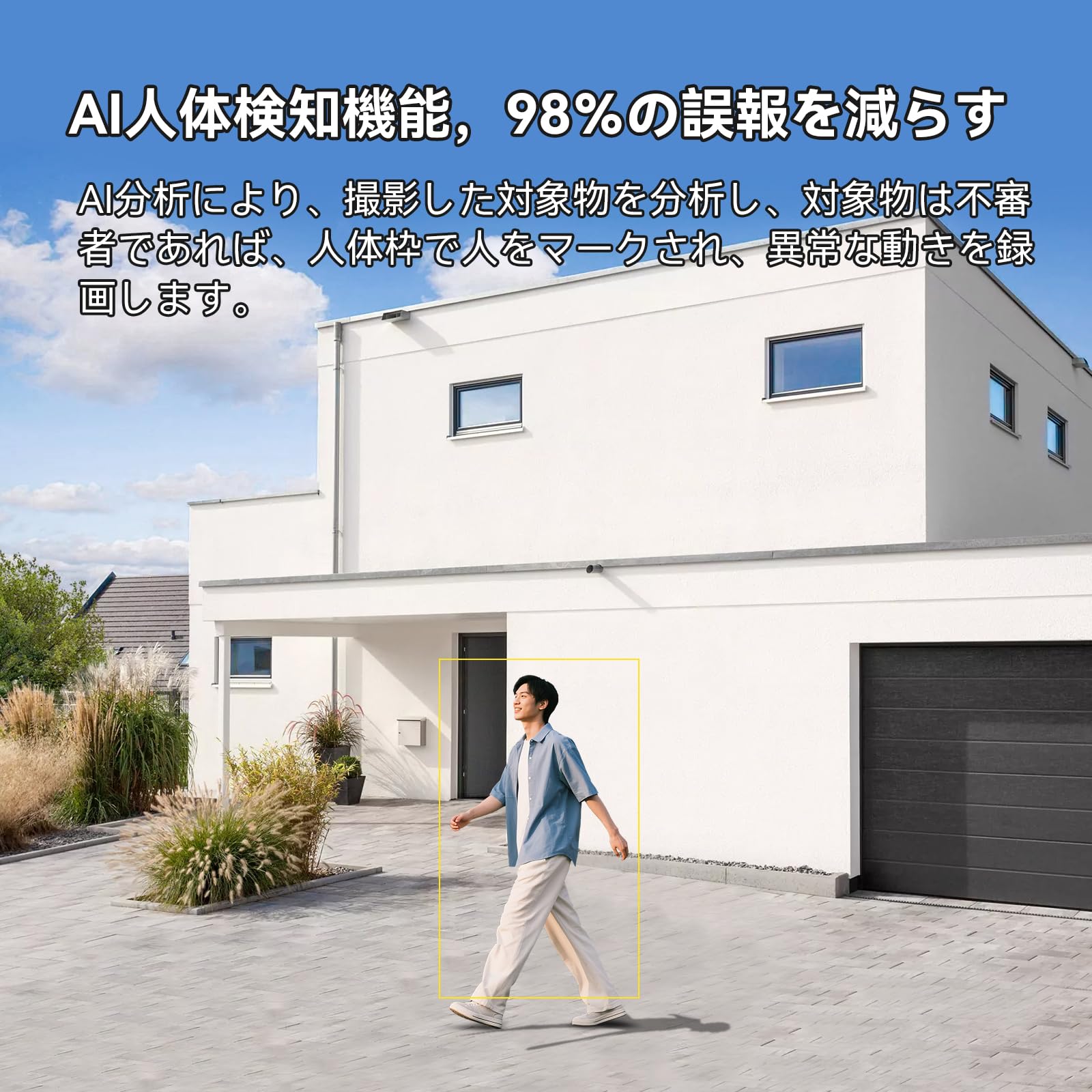 Amazon.co.jp: Jennov 防犯カメラ 屋外 ワイヤレス 防水 360°広角撮影